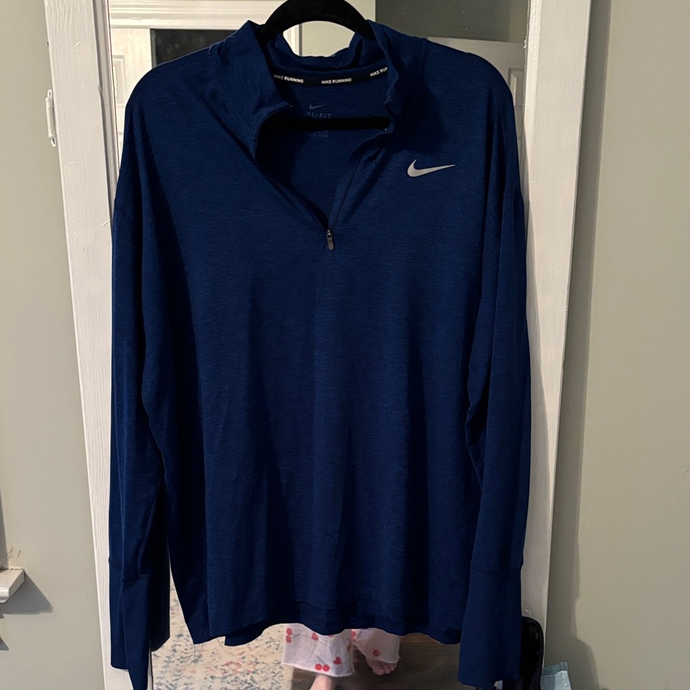 Nike Navy Quarter-Zip Top